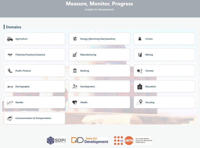 Screenshot of Data Portal for D4D